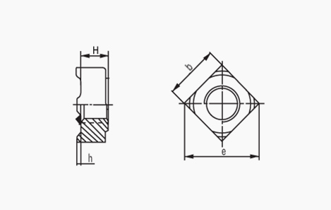 SQUARE WELD NUT