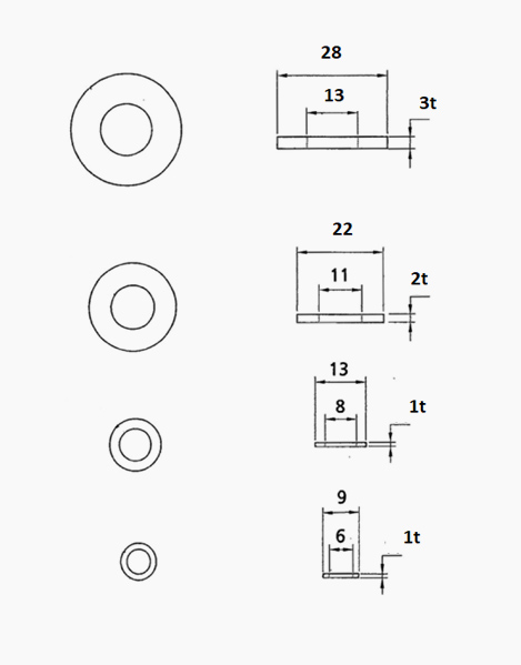 CONICAL WASHER